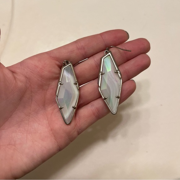 Holographic Dangle Earrings - Picture 2 of 2